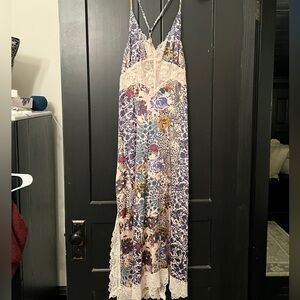 Free People Floral Lace Maxi Dress